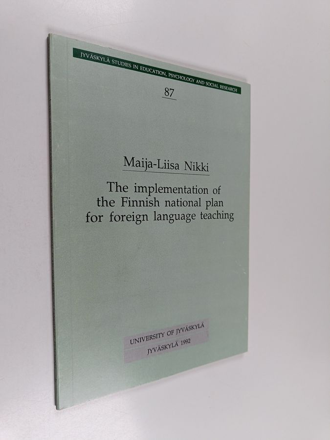The implementation of the Finnish national plan for foreign language teaching