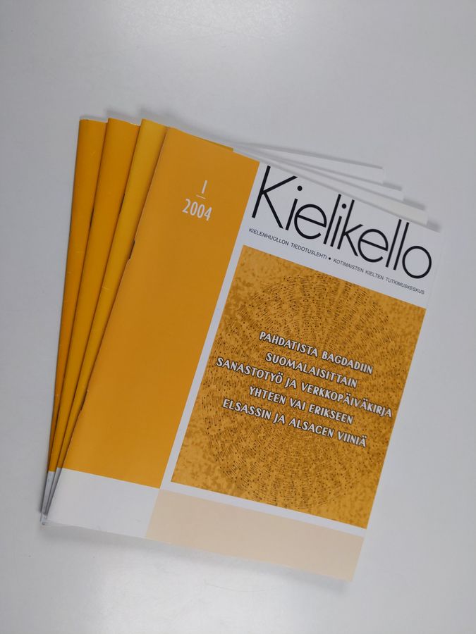 Kielikello 1-4/2004 (vuosikerta) : Kielenhuollon tiedostulehti
