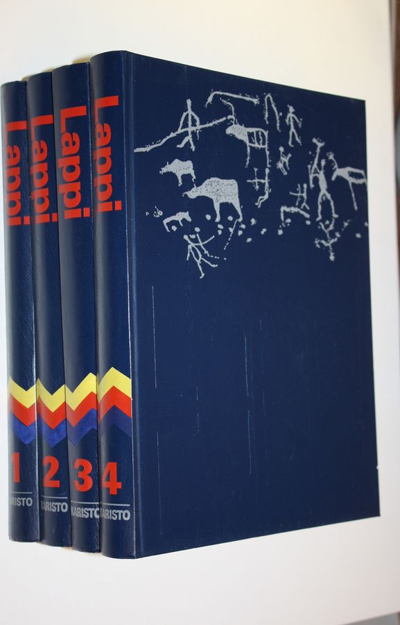 Martti (toim.) Linkola : Lappi 1-4 ; Suuri, kaunis, pohjoinen maa ; Elävä, toimiva maakunta ; Pohjolan luonto, luonnonvarat ja ihminen ; Saamelaisten ja suomalaisten maa