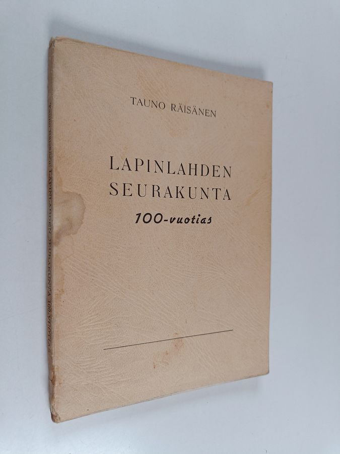 Lapinlahden seurakunta 100-vuotias