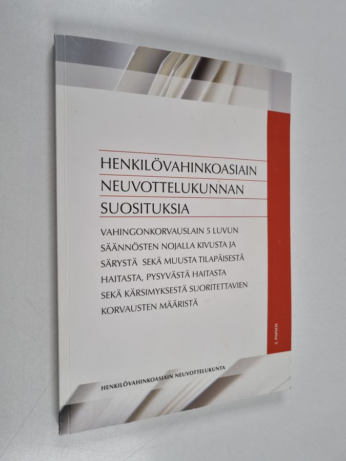 Henkilövahinkoasiain neuvottelukunnan suosituksia