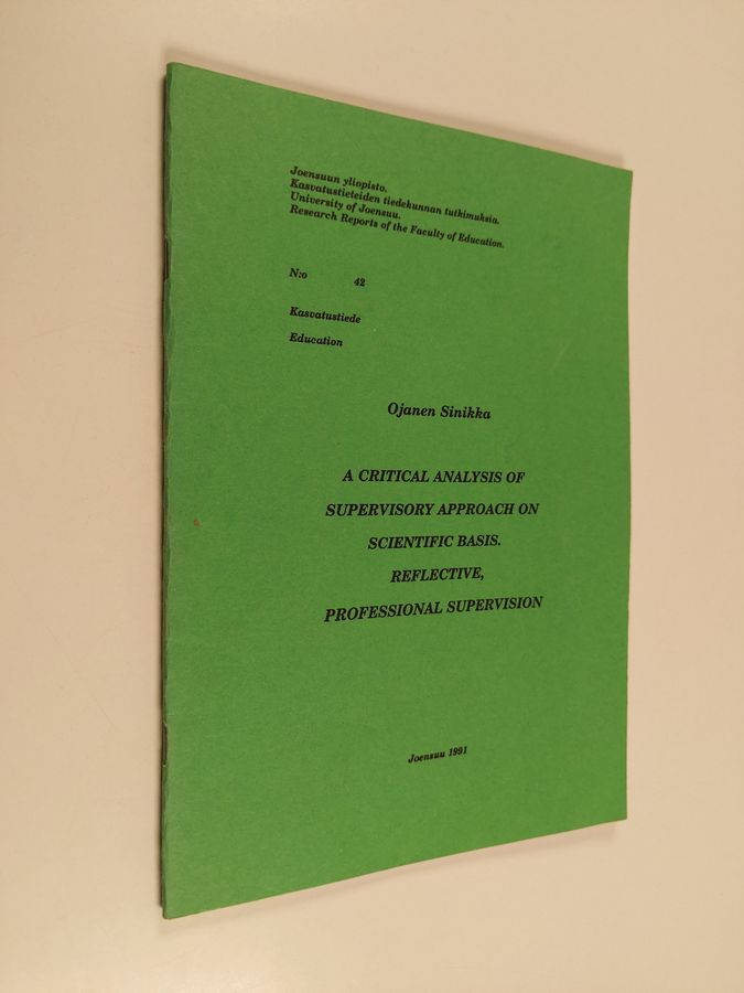 A critical analysis of supervisory approach on scientific basis