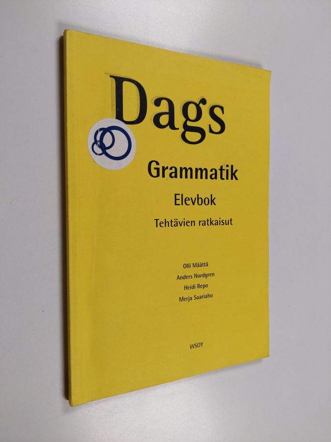 Dags grammatik : elevbok - tehtävien ratkaisut