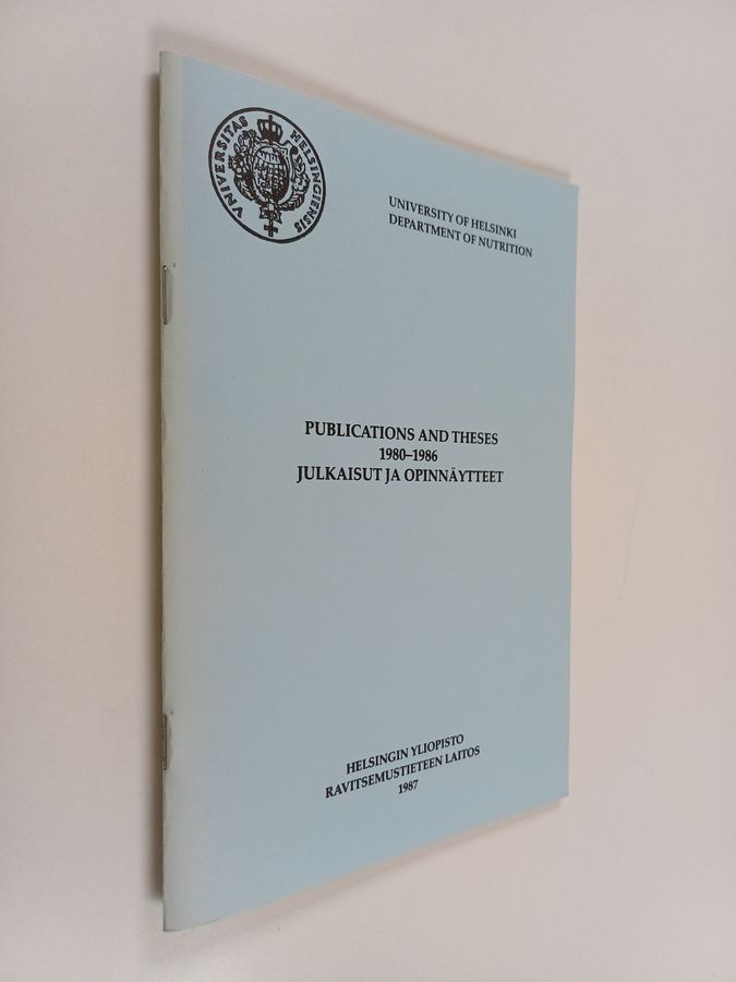 Publications and theses 1980-1986