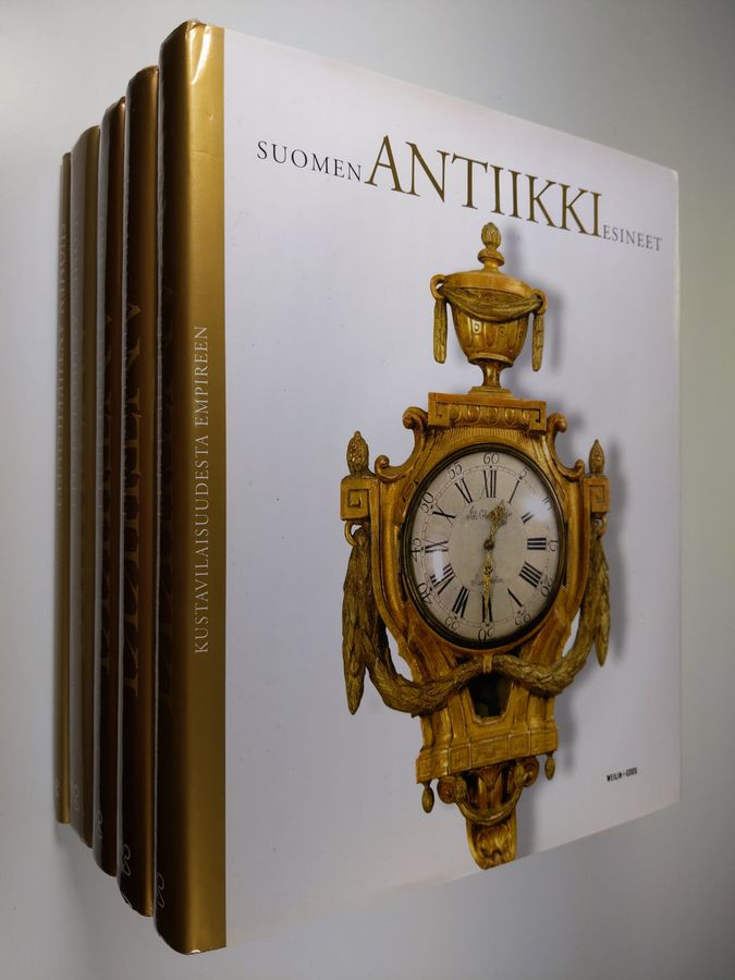 Suomen antiikkiesineet 1-4+hakemisto : Kustavilaisuudesta empireen ; Renesanssista rokokoohon ; Jugendista modernismiin ; Kertaustyylit