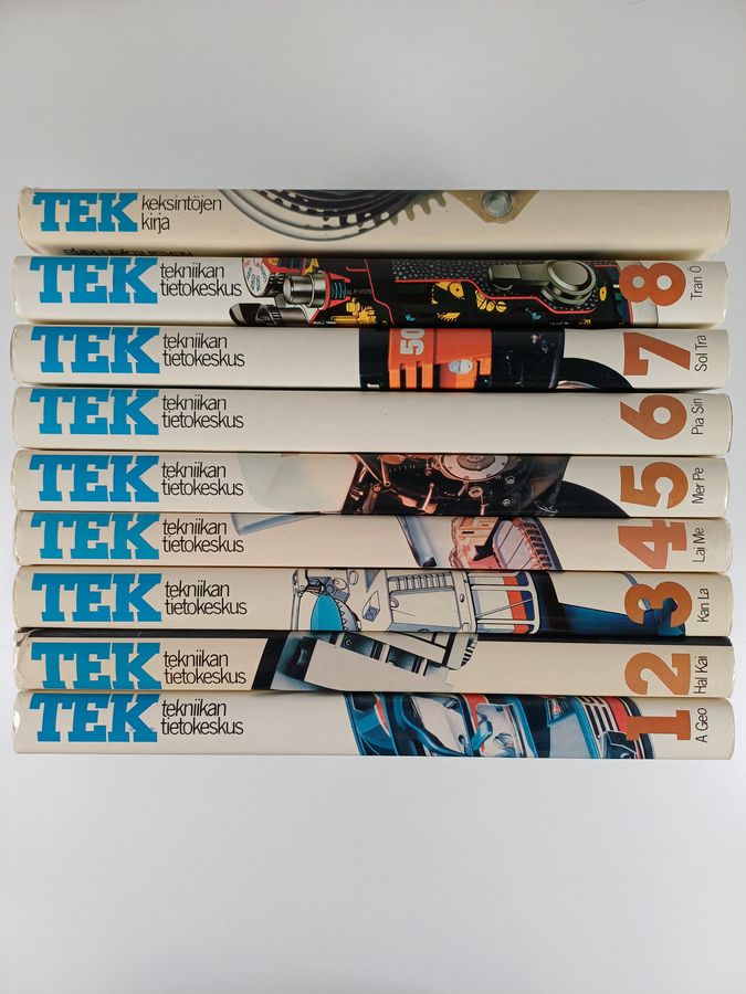 TEK 1-8 tekniikan tietokeskus + TEK Keksintöjen kirja