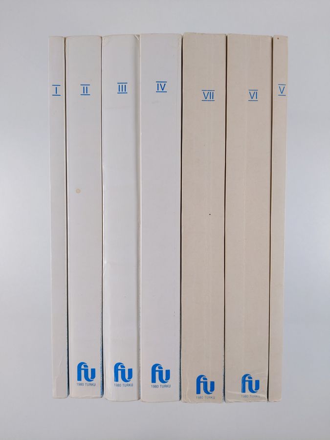 Congressus Quintus Internationalis Fenno-Ugristarum - Turku 20-27. VIII. 1980 Pars 1-7