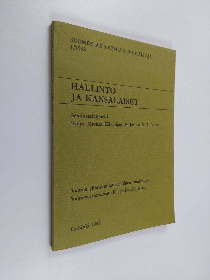 Hallinto ja kansalaiset 1980-luvulla