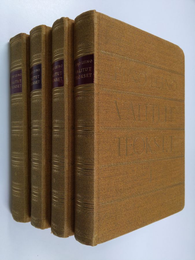 Eino Leino : Valitut teokset 1-4 : Lyyrillisiä ja eepillisiä runoja ; Näytelmiä ; Kertomuksia ja esseitä ; Sanomalehtikirjoituksia ja muistelmia