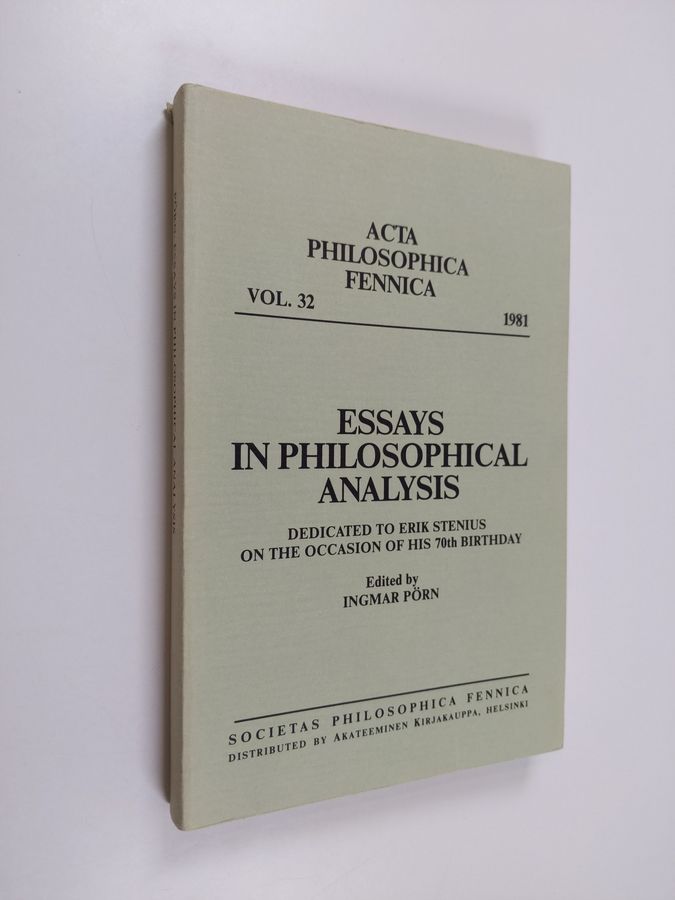 Essays in philosophical analysis