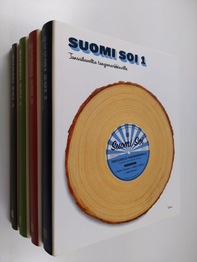 Jake (toim.) Nyman : Suomi soi 1-4 : Tanssilavoilta tangomarkkinoille ; Rautalangasta hiphoppiin ; Ääniaalloilta parrasvaloihin ; Suuri suomalainen listakirja