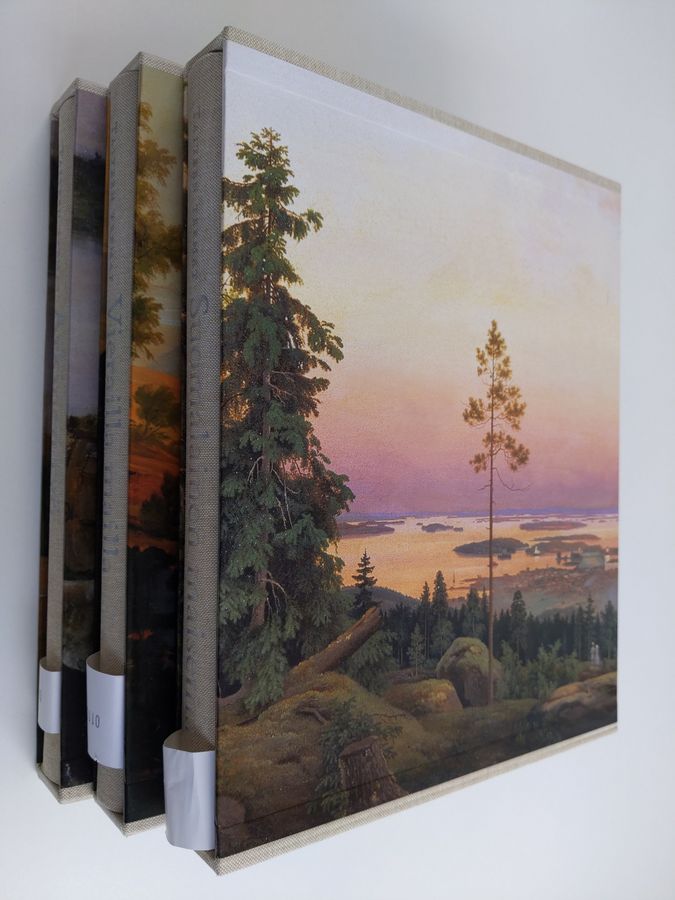 Pirjo Hämäläinen : Taiteen teemat 1-3 : Arkinen työ ; Vierailla mailla ; Suomalainen maisema (numeroitu)