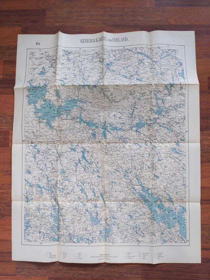 Generalkarte von Finnland D4, 1:300000