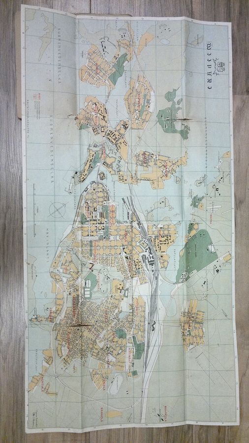 Viipuri - Kartta = Plankarta = Map of the town = Plan der stadt