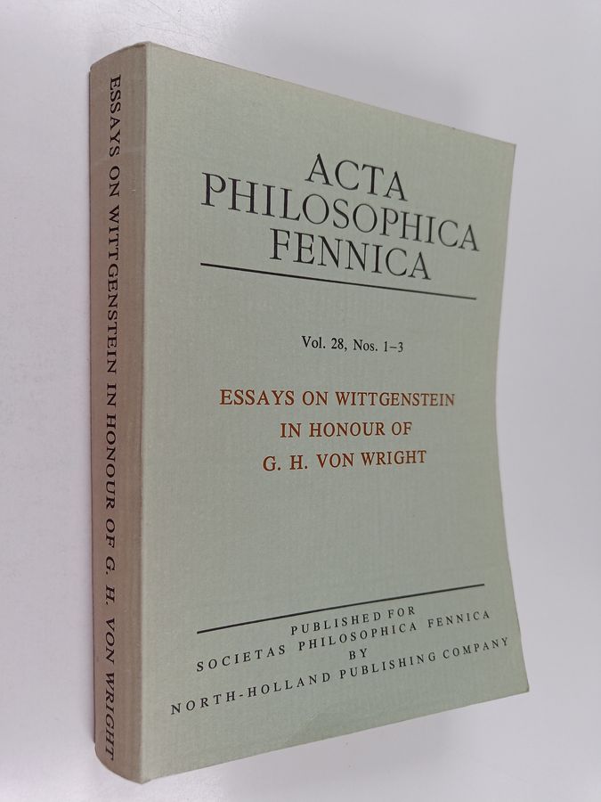 Essays on Wittgenstein in honour of G. H. von Wright
