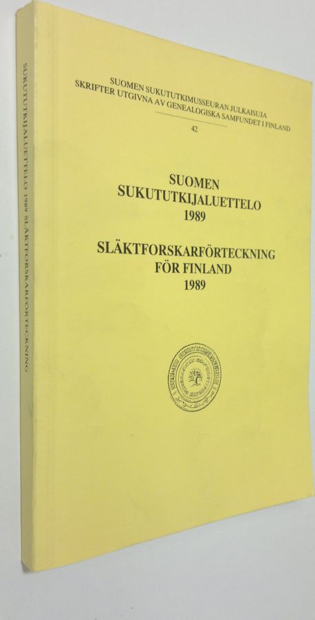 Suomen sukututkijaluettelo 1989 = Släktforskarförteckning för Finland 1989