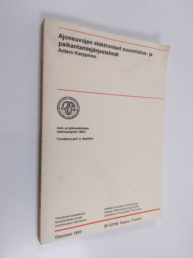 Ajoneuvojen elektroniset suunnistus- ja paikantamisjärjestelmät