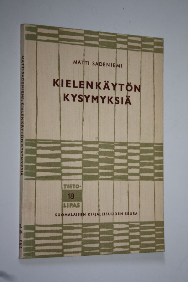 Matti Sadeniemi : Kielenkäytön kysymyksiä