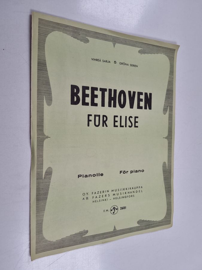 Ludwig Van Beethoven : Für Elise pianolle