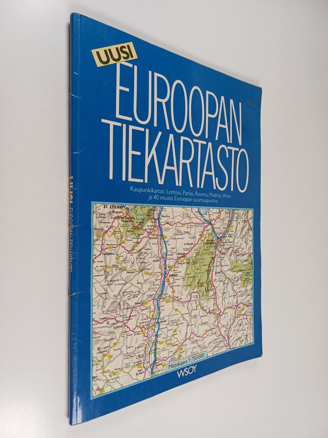 Uusi Euroopan tiekartasto : kaupunkikartat: Lontoo, Pariisi, Rooma, Madrid, Wien ja 40 muuta Euroopan suurkaupunkia