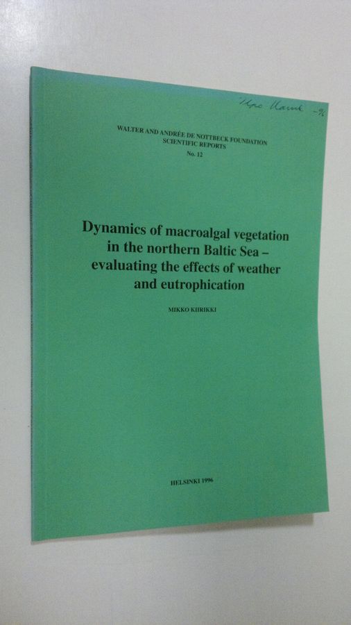 Dynamics of macroalgal vegetation in the northern Baltic Sea