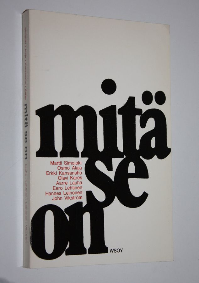 Olavi (toim.) Kares : Mitä se on : Suomen piispojen synodaalikirja