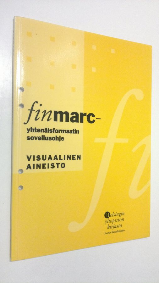 Finmarc-yhtenäisformaatin sovellusohje.