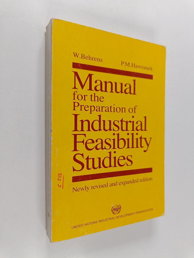 Manual for the preparation of industrial feasibility studies