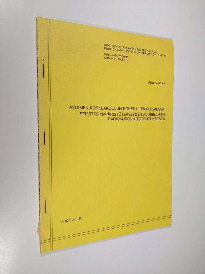 Avoimen korkeakoulun kokeilu Itä-Suomessa