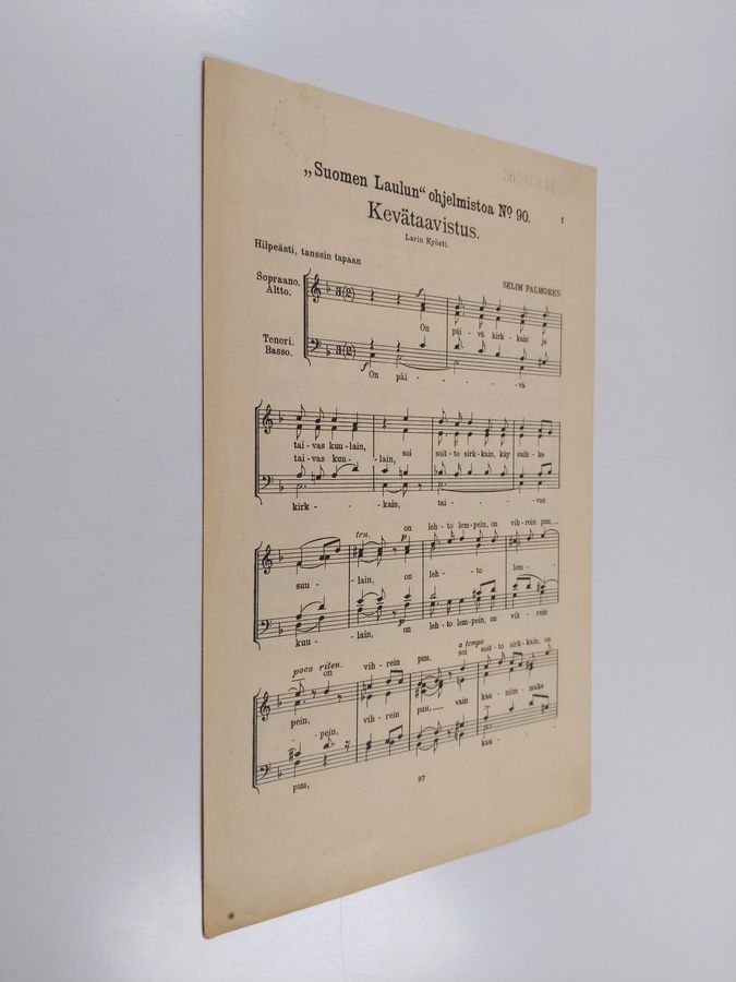 Larin Kyösti : Kevätaavistus