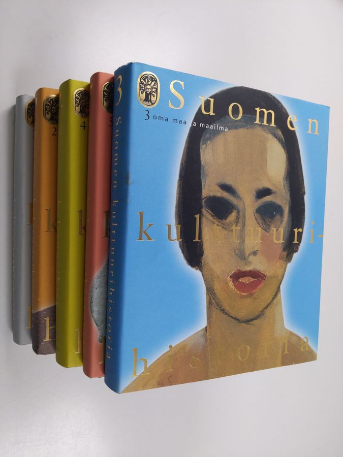 Laura Kolbe ym. (toim.kunta) : Suomen kulttuurihistoria 1-5 : Taivas ja maa ; Tunne ja tieto ; Oma maa ja maailma ; Koti, kylä ja kaupunki ; Viisisataa pienoiselämäkertaa ja hakemisto