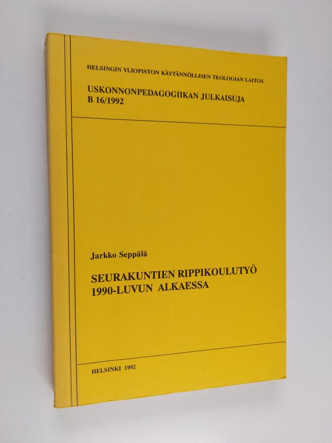 Seurakuntien rippikoulutyö 1990-luvun alkaessa