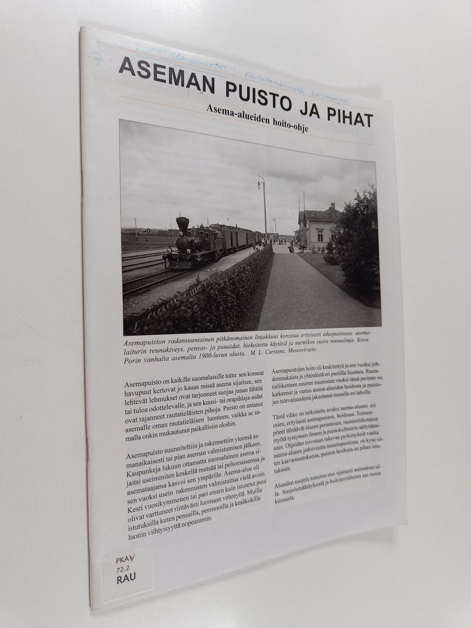 Rautatierakennusten korjausohjeet.
