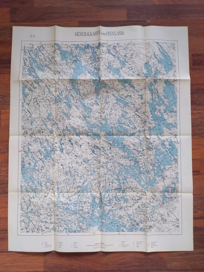 Generalkarte von Finnland E4, 1:300000