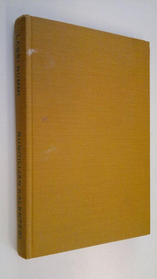 Lassi Nummi : Runoilijan kalenteri 1959-1960, kuultua, nähtyä, koettua