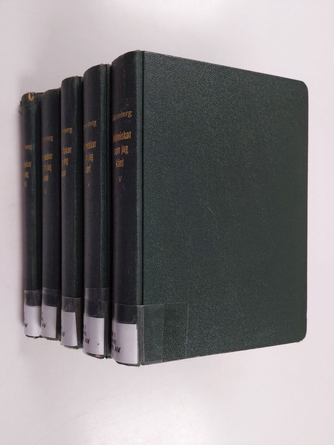 Jac Ahrenberg : Människor som jag känt - personliga minnen, utdrag ur brev och anteckningar : delar 1-5