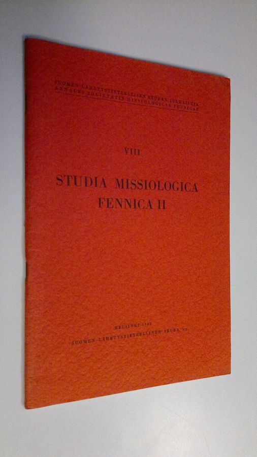 Studia missiologica Fennica 2