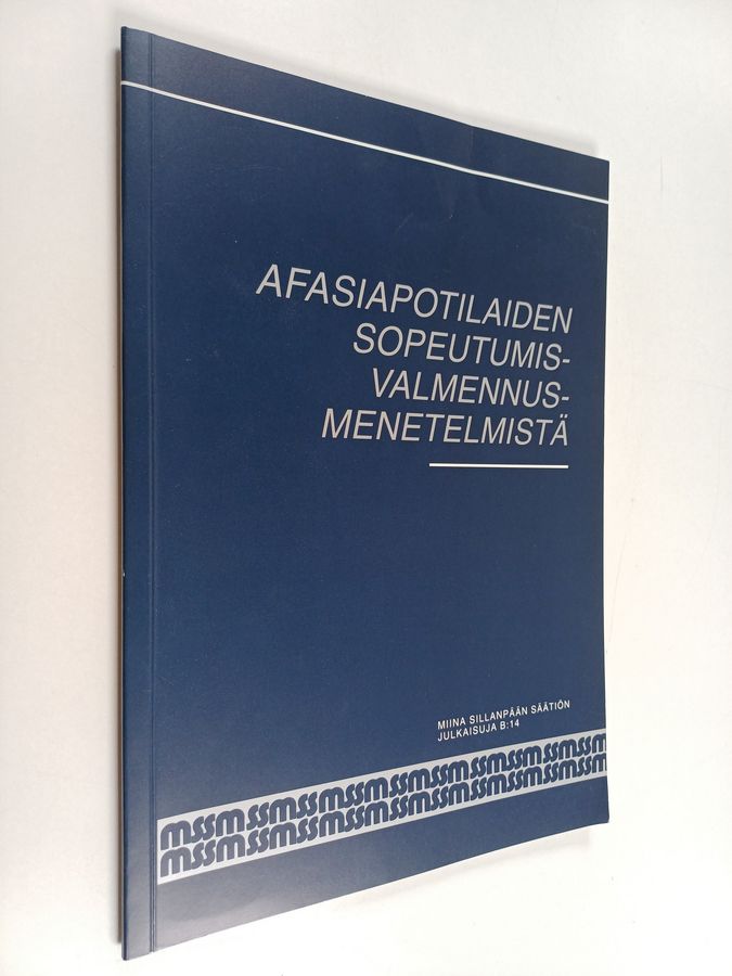 Afasiapotilaiden sopeutumisvalmennusmenetelmistä