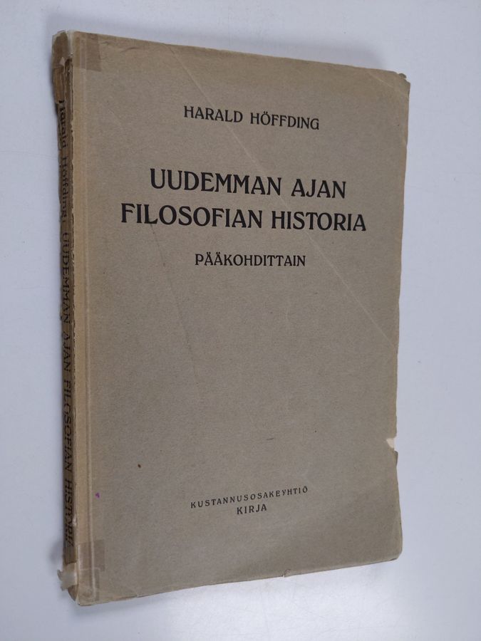 Uudemman ajan filosofian historia pääkohdittain