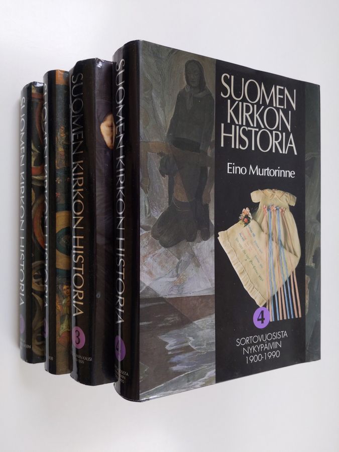 Suomen kirkon historia 1-4 : Keskiaika ja uskonpuhdistuksen aika ; Vuodet 1593-1808 ; Autonomian kausi 1809-1899 ; Sortovuosista nykypäivään 1900-1990