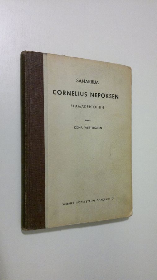 Konrad Westergren : Sanakirja Cornelius Nepoksen elämäkertoihin