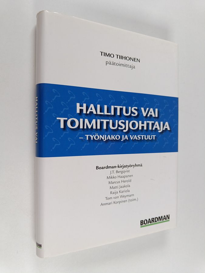 Hallitus vai toimitusjohtaja