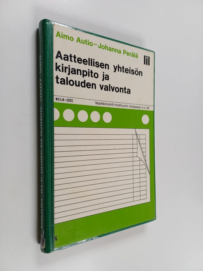 Aatteellisen yhteisön kirjanpito ja talouden valvonta