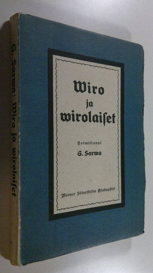 Gunnar (toim.) Sarva : Viro ja virolaiset
