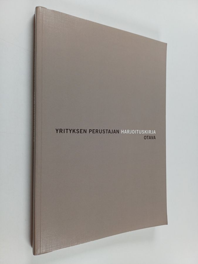 Yrityksen perustajan harjoituskirja