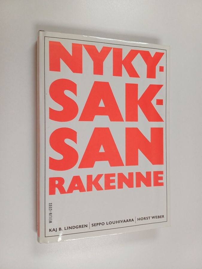 Nykysaksan rakenne