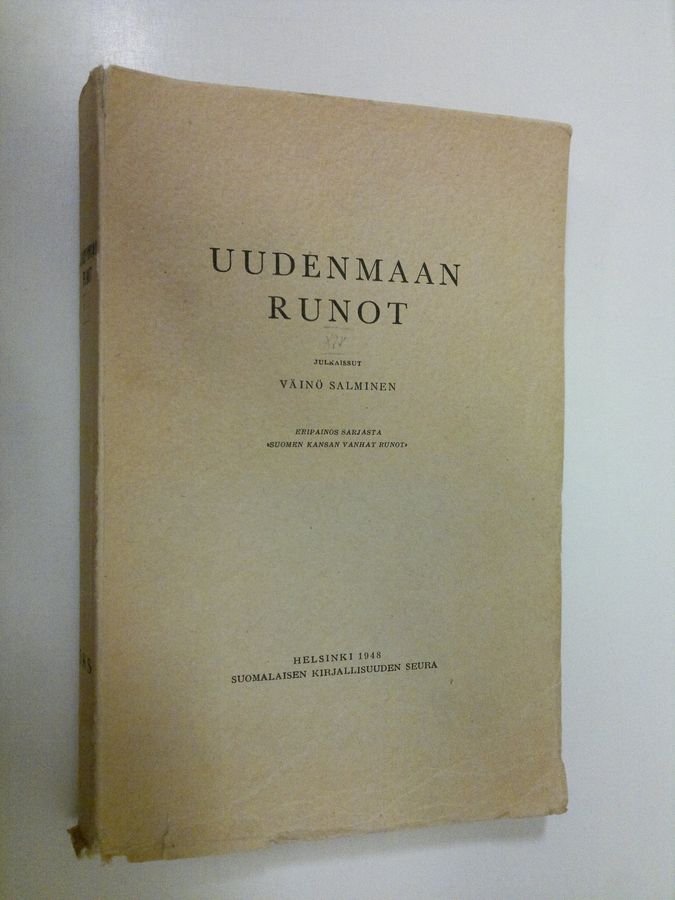 Uudenmaan runot : toisinnot 1-2856