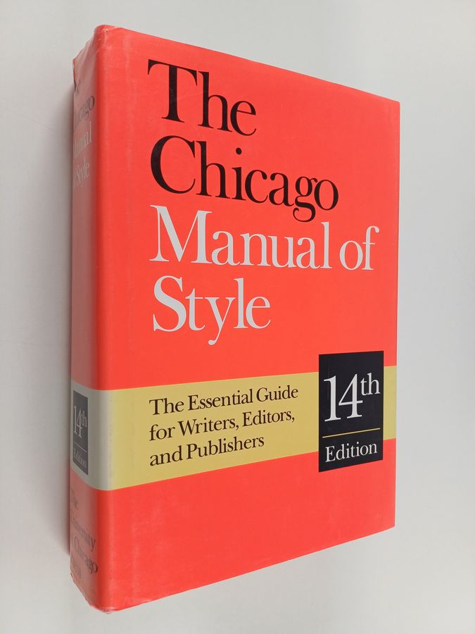 The Chicago manual of style