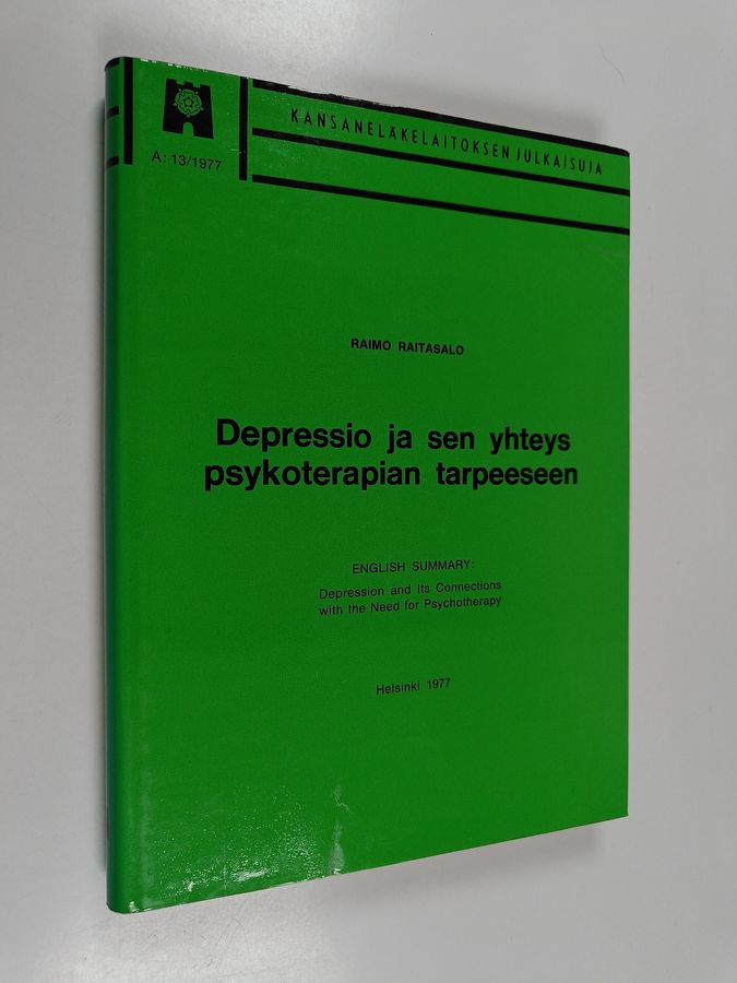 Depressio ja sen yhteys psykoterapian tarpeeseen =