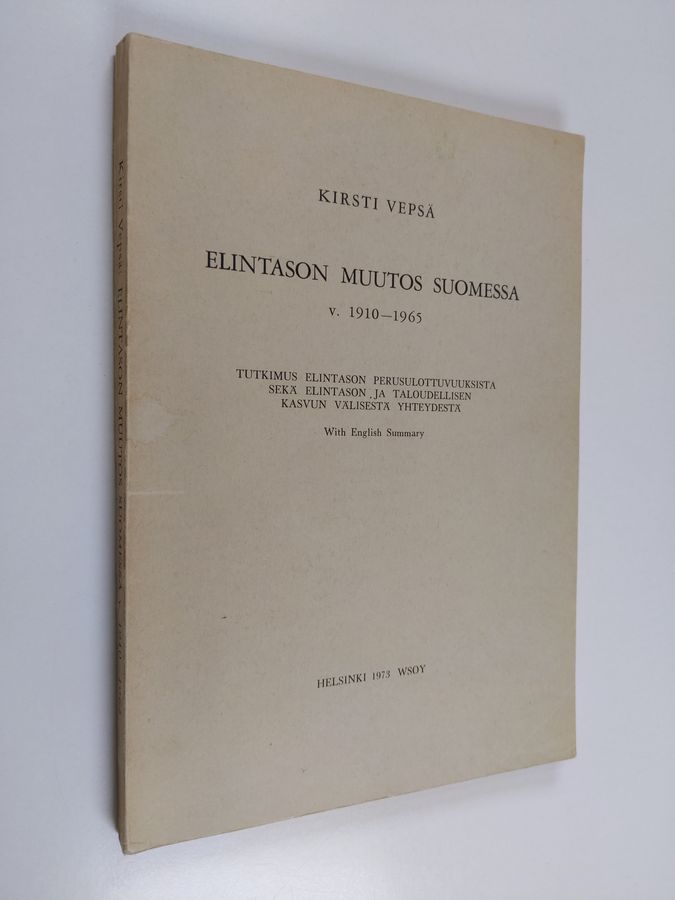 Elintason muutos Suomessa v. 1910-1965